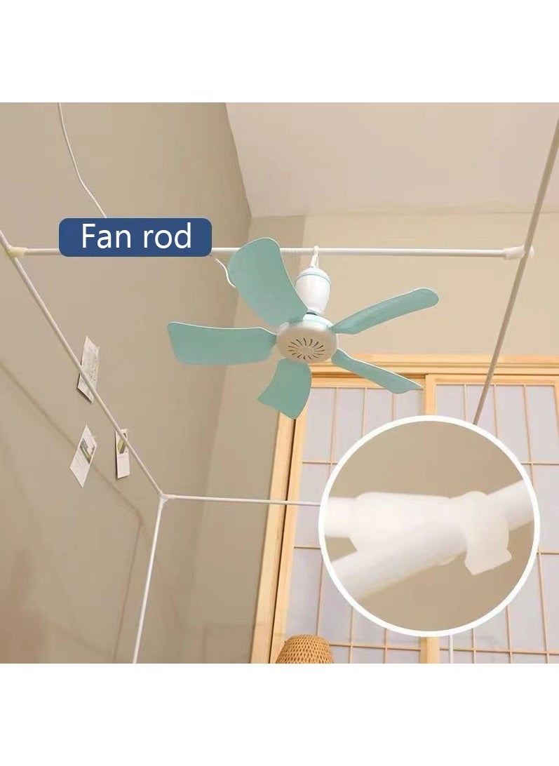 FASHION HOME - Canopy Bed Curtains Frame Post Poles Canopy Bed Frame Twin Size Adjustable - Image 1