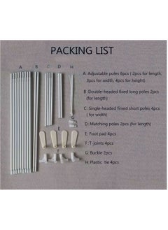FASHION HOME Canopy Bed Curtains Frame Post Poles Canopy Bed Frame Twin Size Adjustable  - Image 4