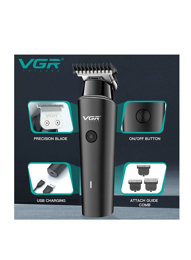 VGR Professional Hair Clipper V-933, Corded and Cordless, Runtime: 500 Minutes - Black - Image 4
