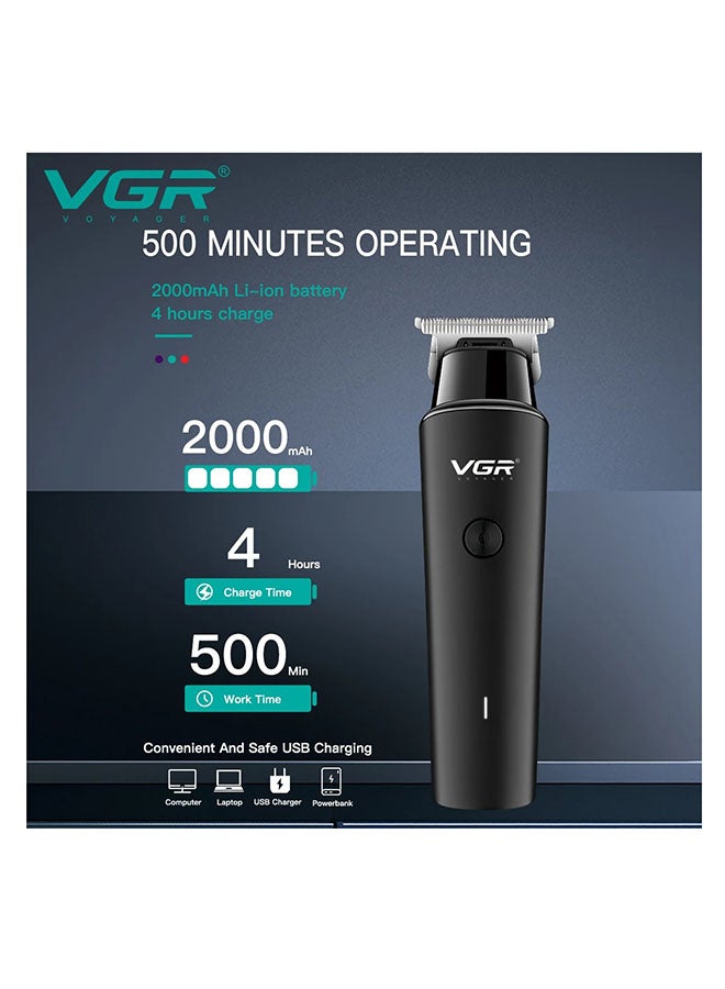 VGR Professional Hair Clipper V-933, Corded and Cordless, Runtime: 500 Minutes - Black - Image 2