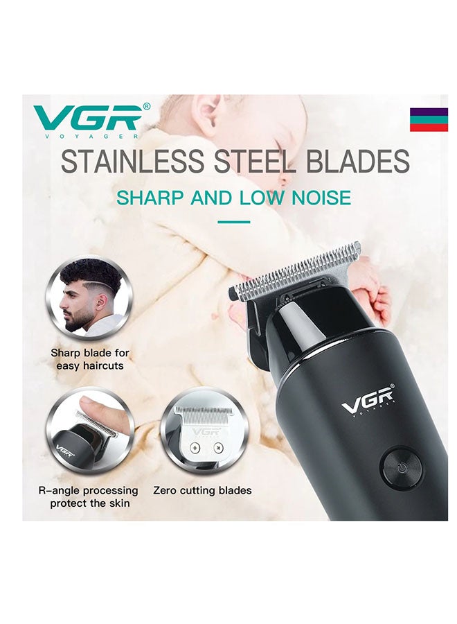 VGR Professional Hair Clipper V-933, Corded and Cordless, Runtime: 500 Minutes - Black - Image 1