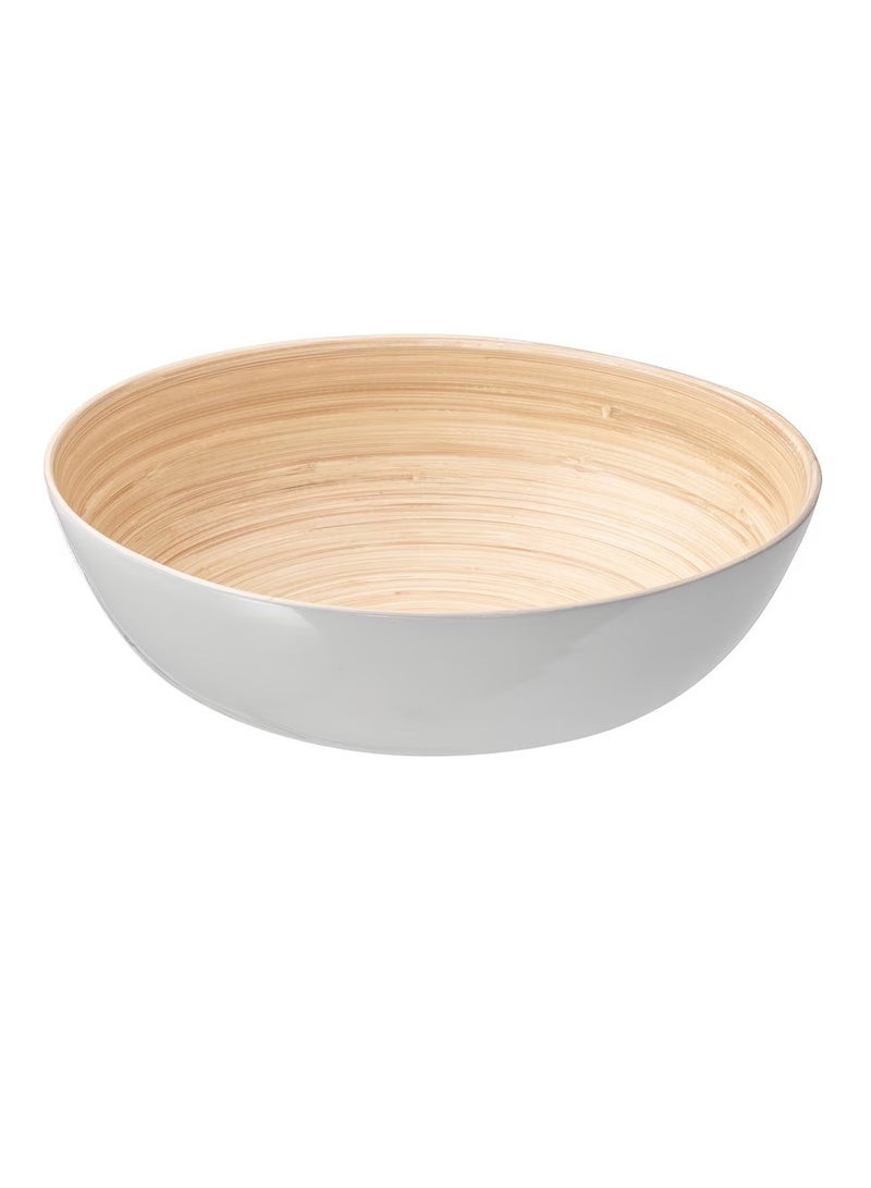 وعاء التقديم، خيزران / أبيض 30 سم - Image 1