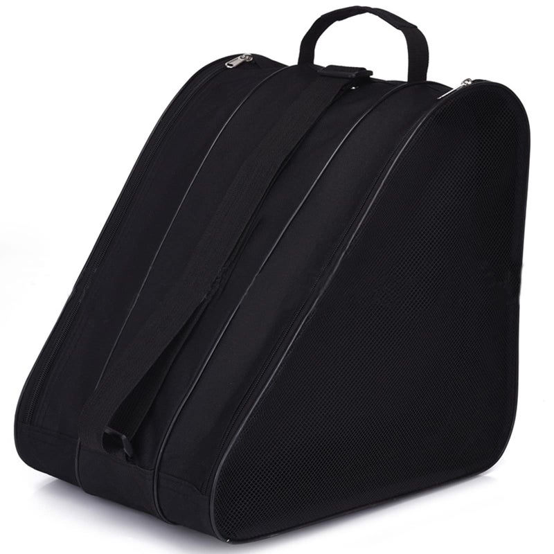 Peyorom Skate Bags - Great For Roller  Ice  Quad  Inline & Figure Skates - Accessories For Kids & Adults (Black) - Image 1