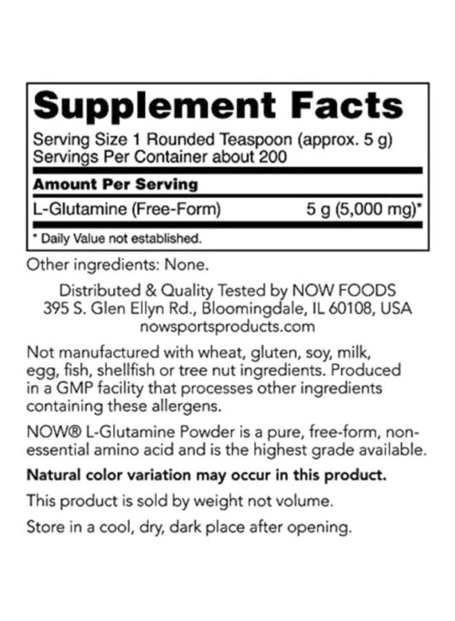 Now Foods L-Glutamine Powder - Image 5