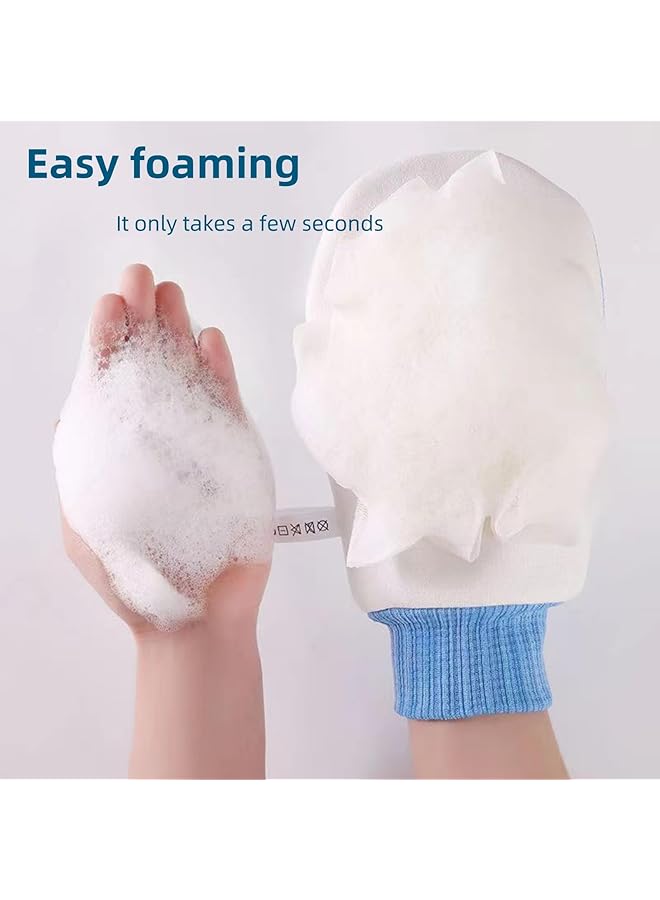 JDLYEVER Baby Wash Gloves 3 Pack Set Soft And Skin Friendly Bath Mitts For Kids Animal Themed Exfoliating Bath Gloves Dinosaur Bear And Elephant Patterns Dual Sided Scrubbing And Foaming Mitts - Image 4