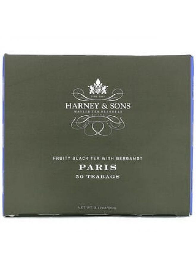 Harney & Sons, Paris, Fruity Black Tea with Bergamot, 50 Tea Bags, 3.17 oz (90 g) - pzsku/ZAC077062F70DB0FDECECZ/45/_/1663305435/67ef2799-e007-4b26-9bd6-7fbde7dcd126