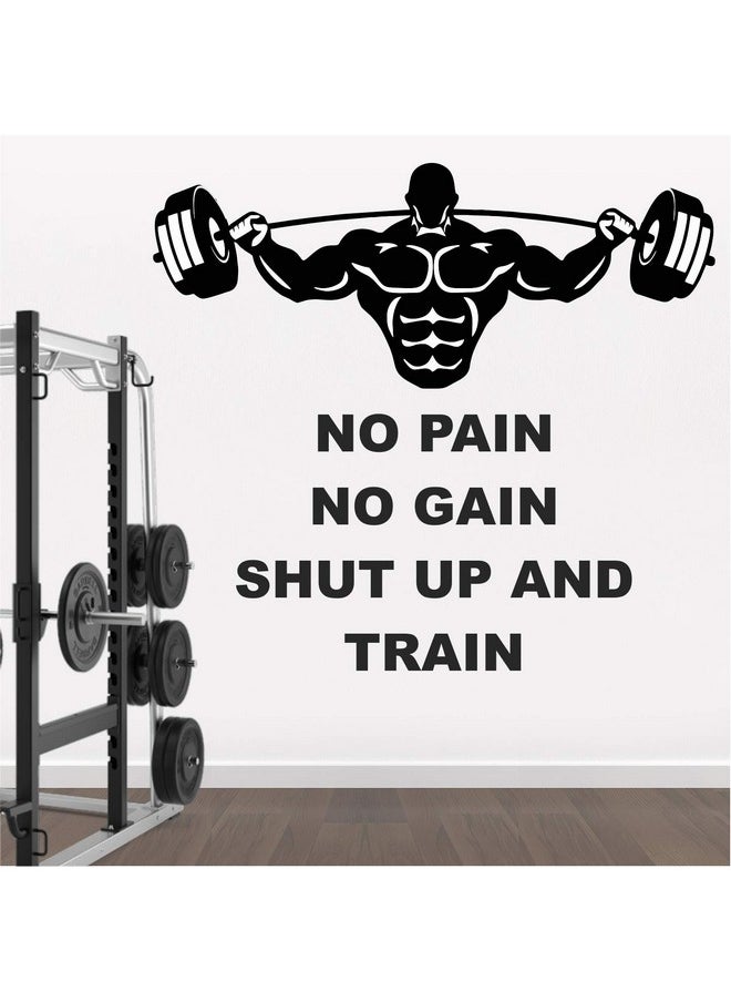 StickMe StickMe 'Gym - Fitness - Bodybuilding - Office - Sports - Workout - Boxing - Inspirational - Motivational - Quotes - Wall Sticker' -SM791 (Multi Colour, Vinyl - 95cm X 90 cm)  - Image 2