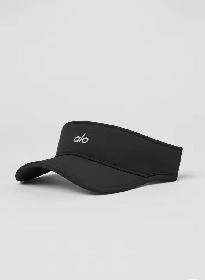 alo ALO open-top hat for sun protection, men's and women's outdoor sports, tennis, comfortable and lightweight, with a mesh sweat-absorbing strap inside-BLACK  - Image 2