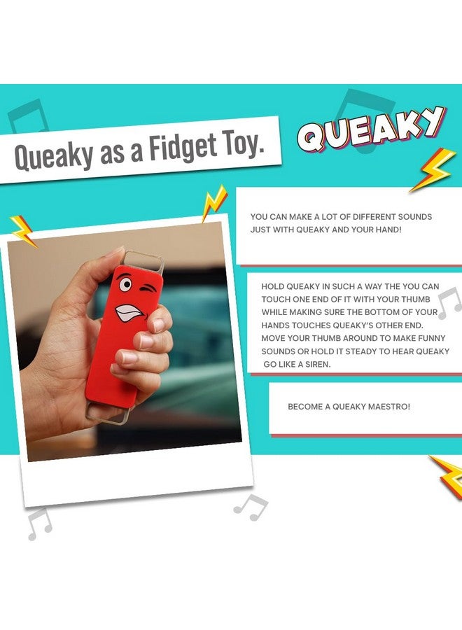 Blix Queaky- Stem Toy, Experimental Toy, Learning Toy, Creative Toy, Educational Toy, Best Gift Toy For Kids, Queaky Is Not Just Musical And Sound Toy, Learn Through Play (Blue) - Image 2