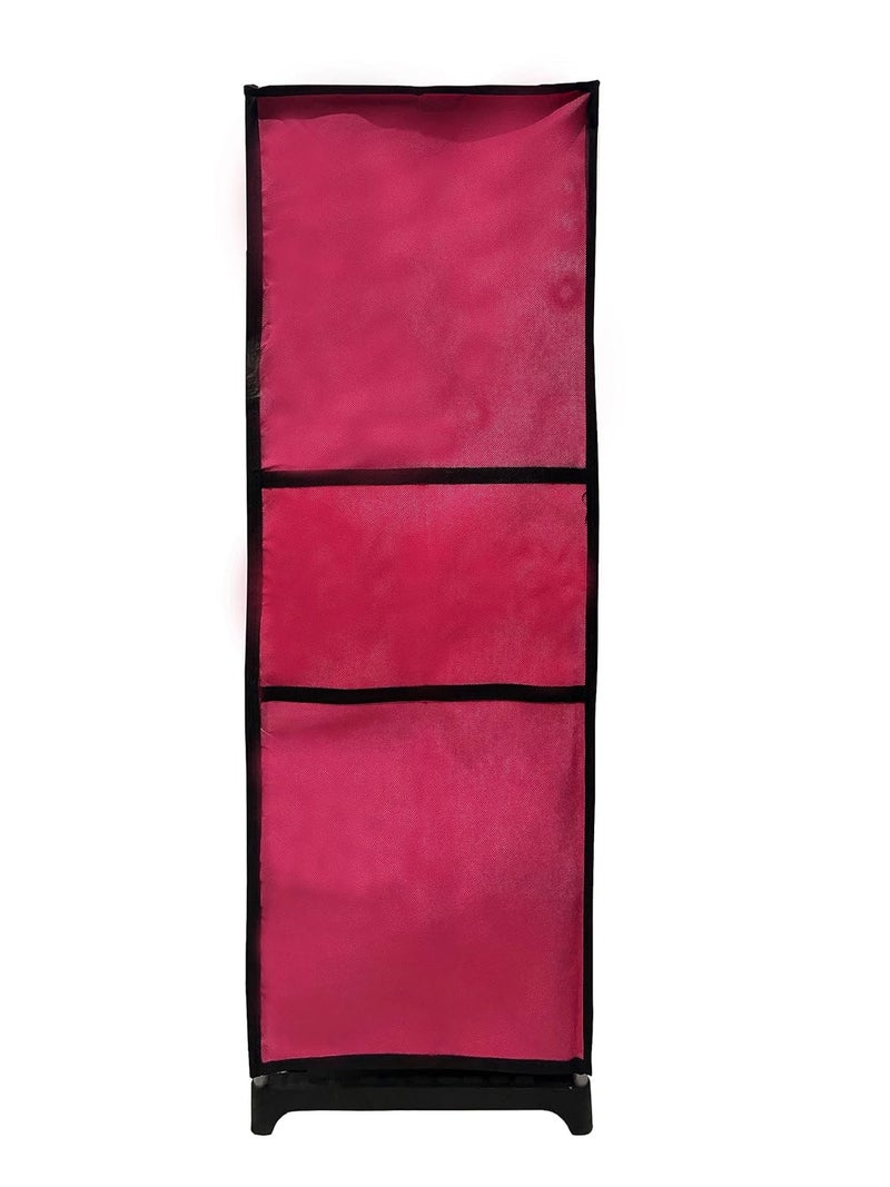 PHILOSHOP Multipurpose 10 Layer Joker Printed Storage Organizer with Dustproof Cover Pink - Image 5