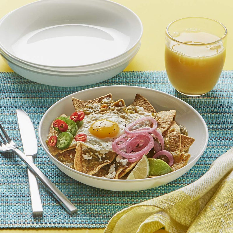 Corelle 4-Pc Versa Bowls for Pasta Salad and More, Service for 4, Durable and Eco-Friendly 30-Oz, Compact Stack Bowl Set, Microwave and Dishwasher Safe, White - Image 3