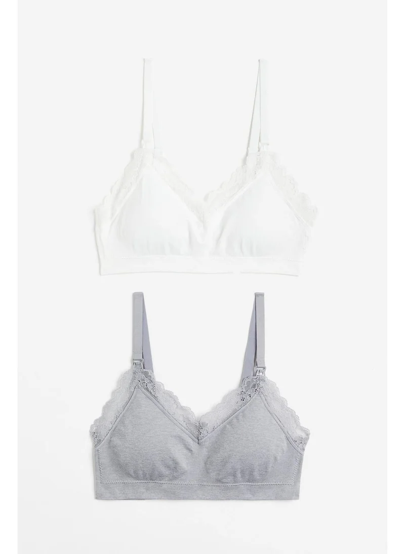 H&M MAMA 2-pack seamless padded nursing bras