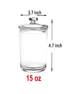 Youngever 2 Pack 15 Ounce Clear Plastic Apothecary Jars, Qtip Holder, Cotton Swab Holder, Bathroom Vanity Organizer for Cotton Balls, Cotton Swab, Qtips - pzsku/ZAC07B997A868749344F4Z/45/_/1693220481/5cfd27df-f48a-4593-a02c-d5f17d264605