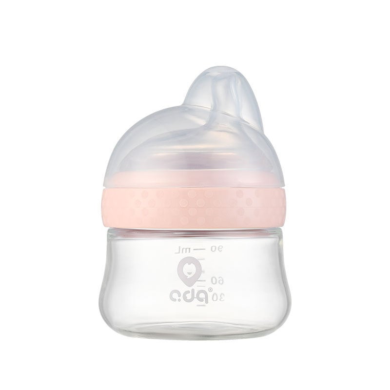 Aidoqi Newborn Baby Wide-Caliber Glass Bottle Anti-Choking Anti-Flatulence Ppsu Bottle Baby Bottle 90Ml - Image 1
