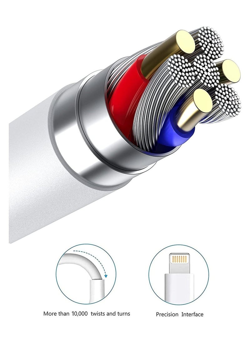 Beauenty - iPhone Charger Cable 6ft Apple MFi Certified Lightning Cord Fast Charging High Speed Data Sync USB Cable Compatible with iPhone 13/12/11 Pro Max/XS MAX/XR/XS/X/8/7 - Image 1