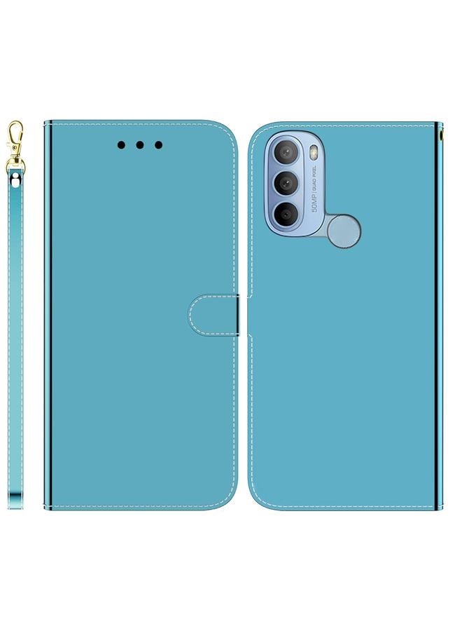 S-TOP Case For Motorola Moto G31 4G Brazil Version with Fingerprint Imitated Mirror Surface Horizontal Flip Leather Phone Case - Image 1