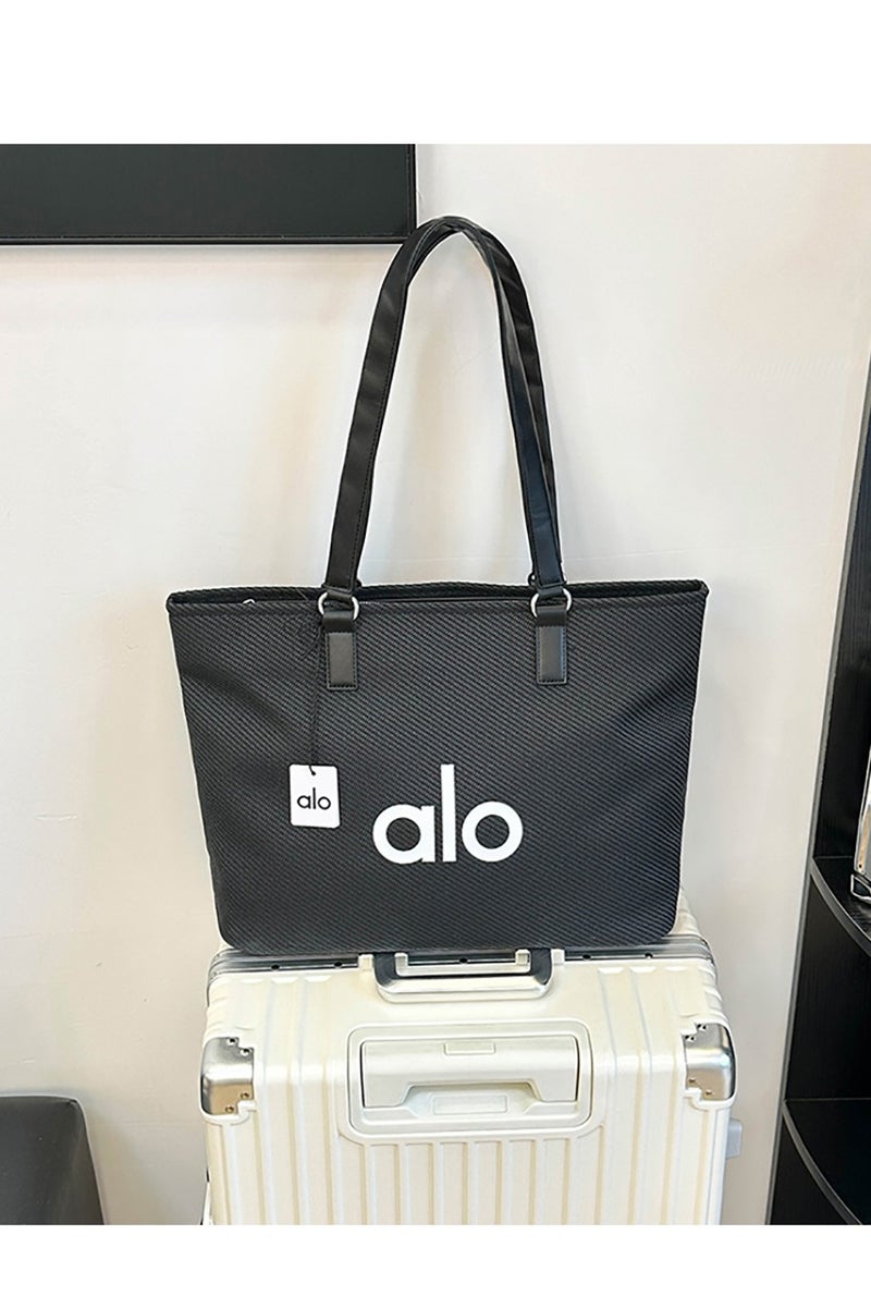 alo alo Black Large - Capacity Tote Bag, A Must - Have for Daily Commute
