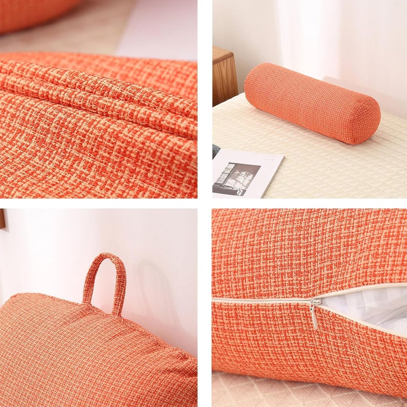 Reading Pillow for Bed Lovely Lumbar Support Cushion Backrest Pillows Multifunctional Sofa and Bedside Cushion Soft Detachable Reading Back Support Rest Pillow - Image 3