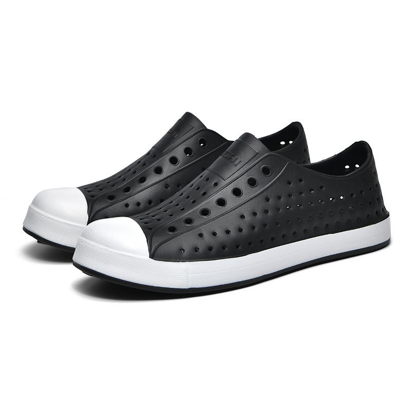New Cave Shoes Men And Women Couple Summer Personality Hollow Casual Sandals Seaside Wading Beach Shoes - Image 1