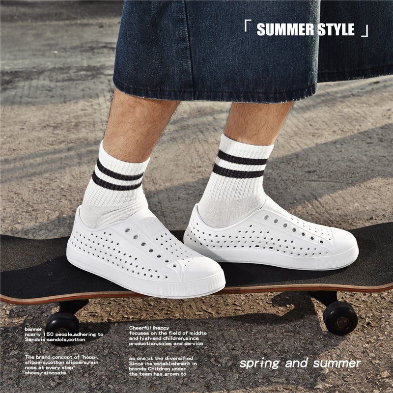 New Cave Shoes Men And Women Couple Summer Personality Hollow Casual Sandals Seaside Wading Beach Shoes - Image 4
