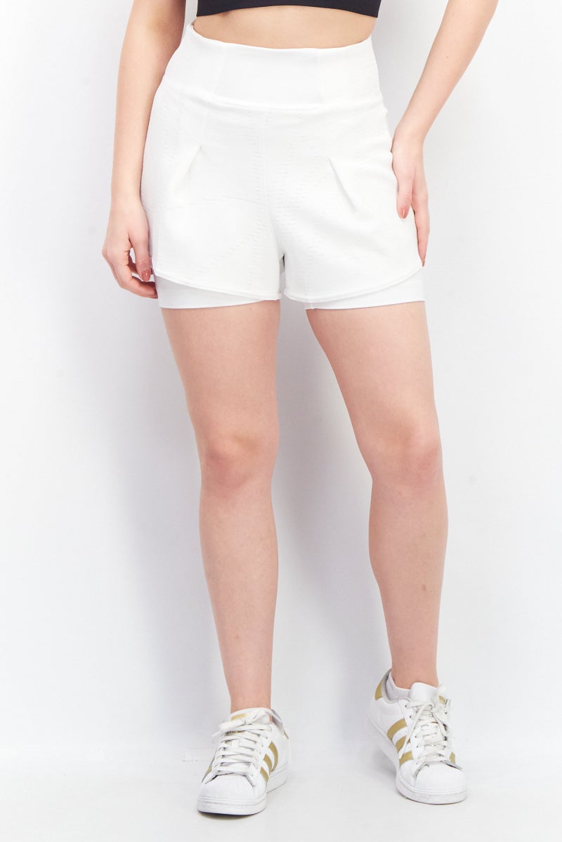 adidas Originals Adidas Originals x Parley Women Sportswear Fit Training Shorts, White - Image 1