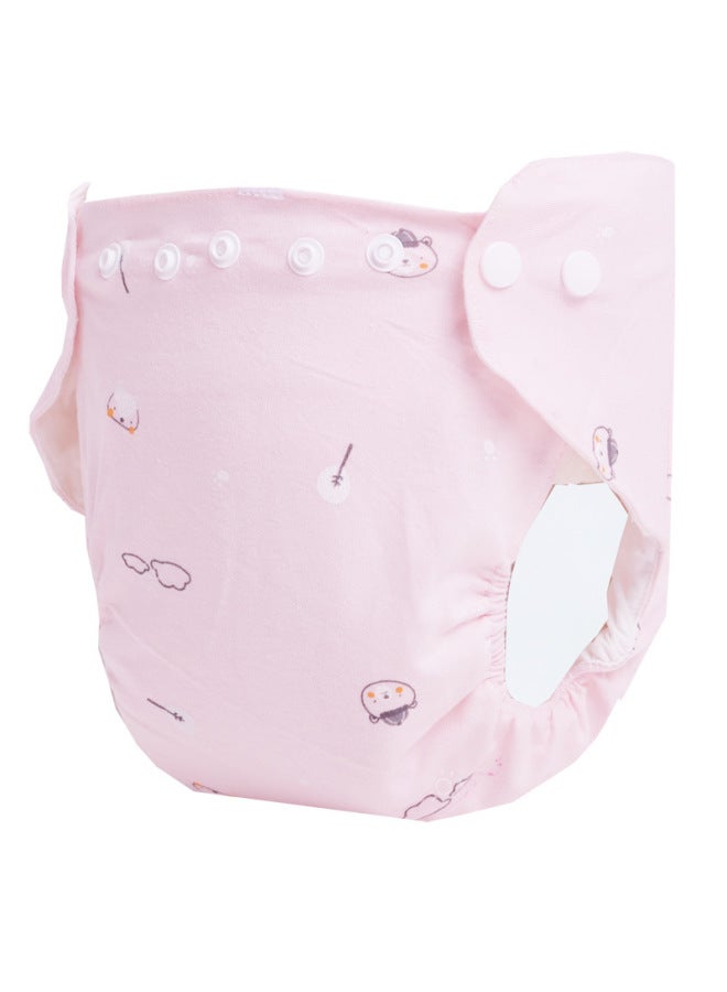 Baby's Diaper Pants Newborn Children's Cotton Waterproof Baby Breathable Leak-proof Washable Snap-button Diaper Pants Training Pants