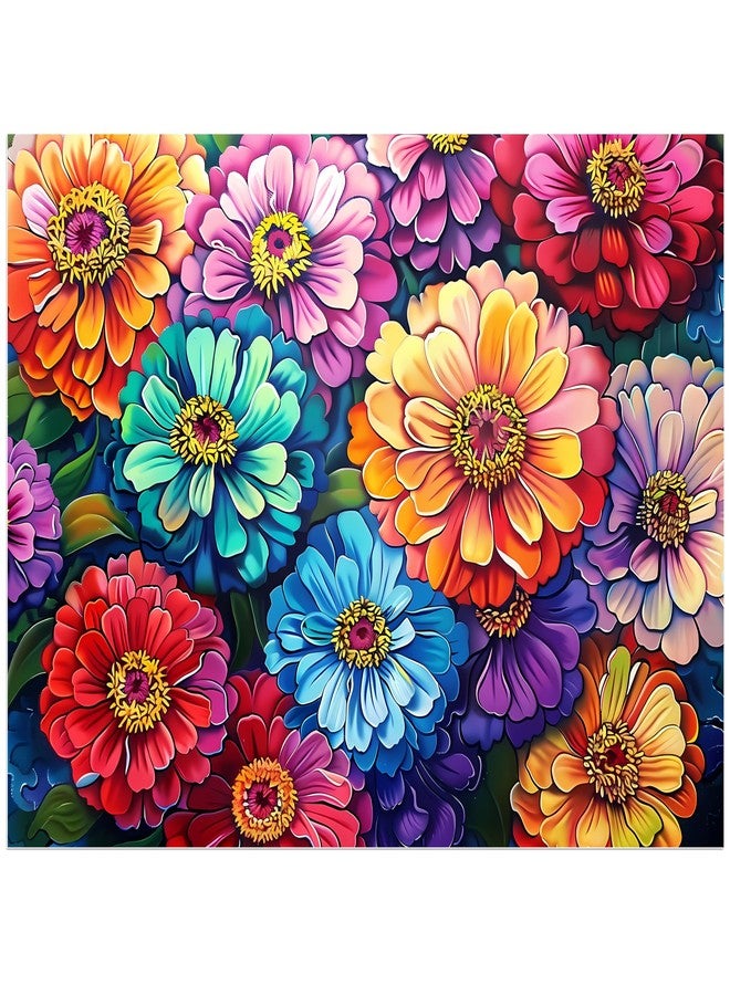 Biarek 500 Piece Puzzle for Adults Puzzle Flowers, Recycled Cardboar Jigsaw Puzzles 500 Pieces for Elderly, Family Activity Game Great Gift for Mom Dad Friend Difficult Puzzles Size 20.5 x 15 inches - Image 1