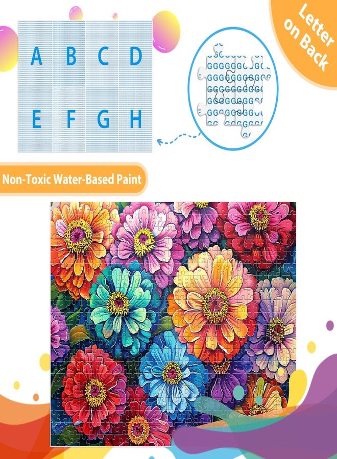 Biarek 500 Piece Puzzle for Adults Puzzle Flowers, Recycled Cardboar Jigsaw Puzzles 500 Pieces for Elderly, Family Activity Game Great Gift for Mom Dad Friend Difficult Puzzles Size 20.5 x 15 inches - Image 4