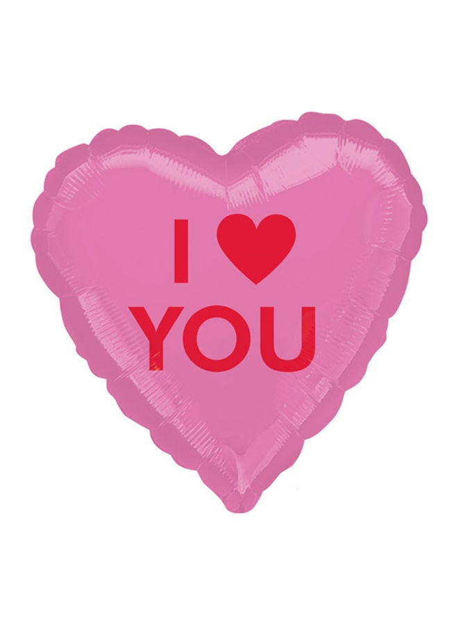 NIBEMINENT I Heart You Candy Foil Balloon 18inch