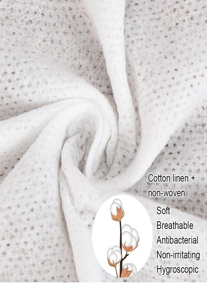 NEOBABY Household Cleaning | Face Clean Towels | Hypoallergenic Disposable Face Towelette | Facial Washcloth, Biodegradable Makeup Remover Dry Wipes, NON-WOVEN Fabric (PACK OF 100 SHEETS) - Image 3