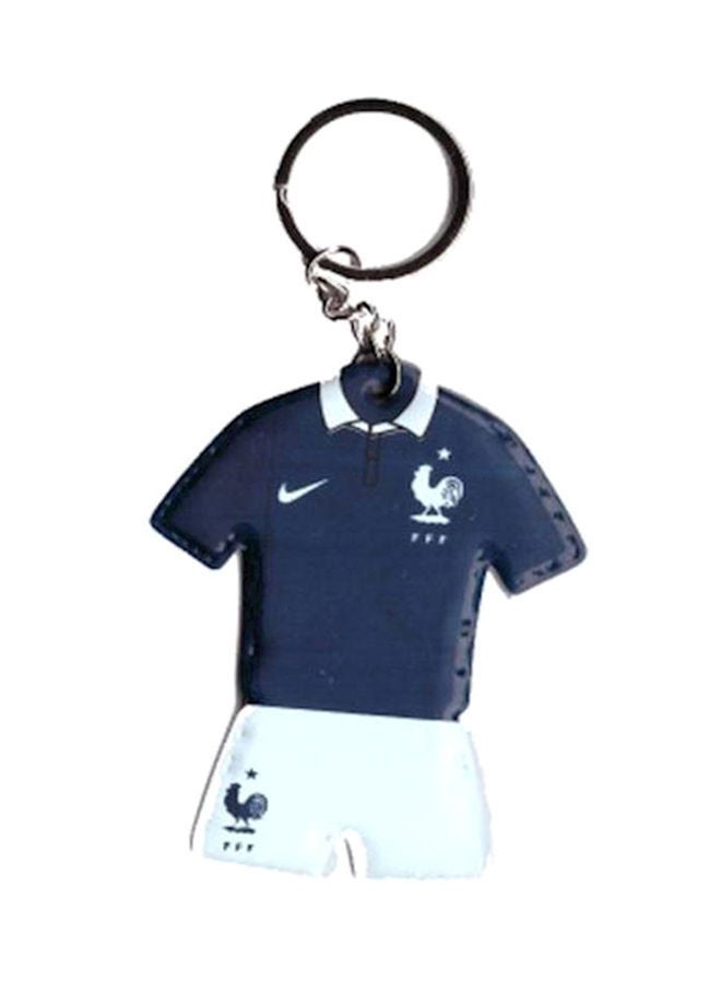 نيبمينينت سلسلة مفاتيح بتصميم تيشيرت منتخب فرنسا لكرة القدم