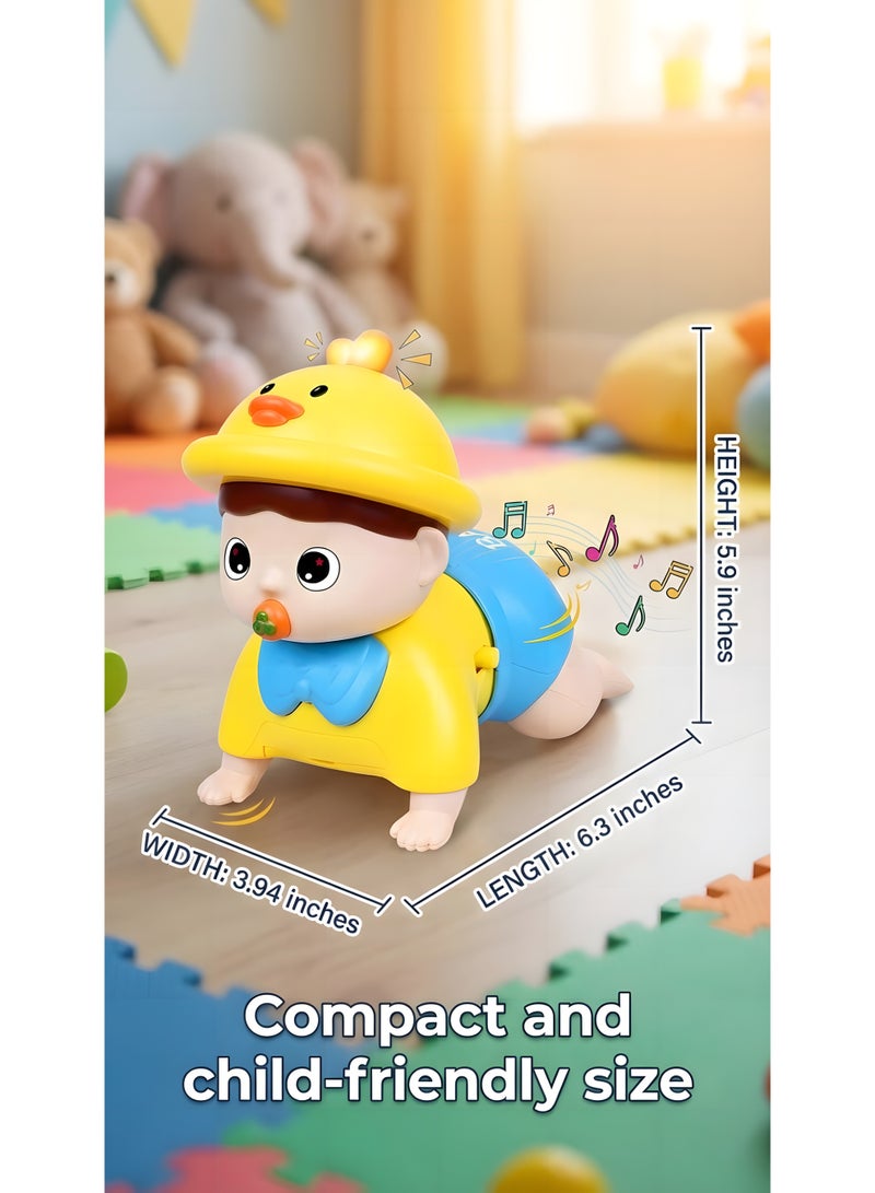 بيوينتي لعب أطفال الزحف 6 إلى 12 شهرًا، لعب أطفال الزحف، ألعاب موسيقية للأطفال الصغار، لعبة تعليمية مبكرة مع ضوء وصوت، ألعاب زحف موسيقية لرضع الأولاد والبنات الصغار - Image 3