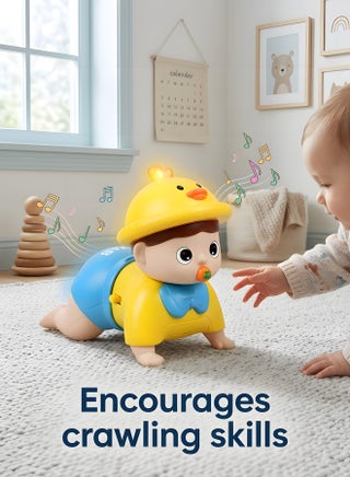 Crawling Baby Toys 6 to 18 Months,Baby Crawling Toys,Toddler Musical Toys,Early Learning Educational Toy with Light & Sound,Musical Crawl Toys for Infant Toddler Boys Girls - view 2