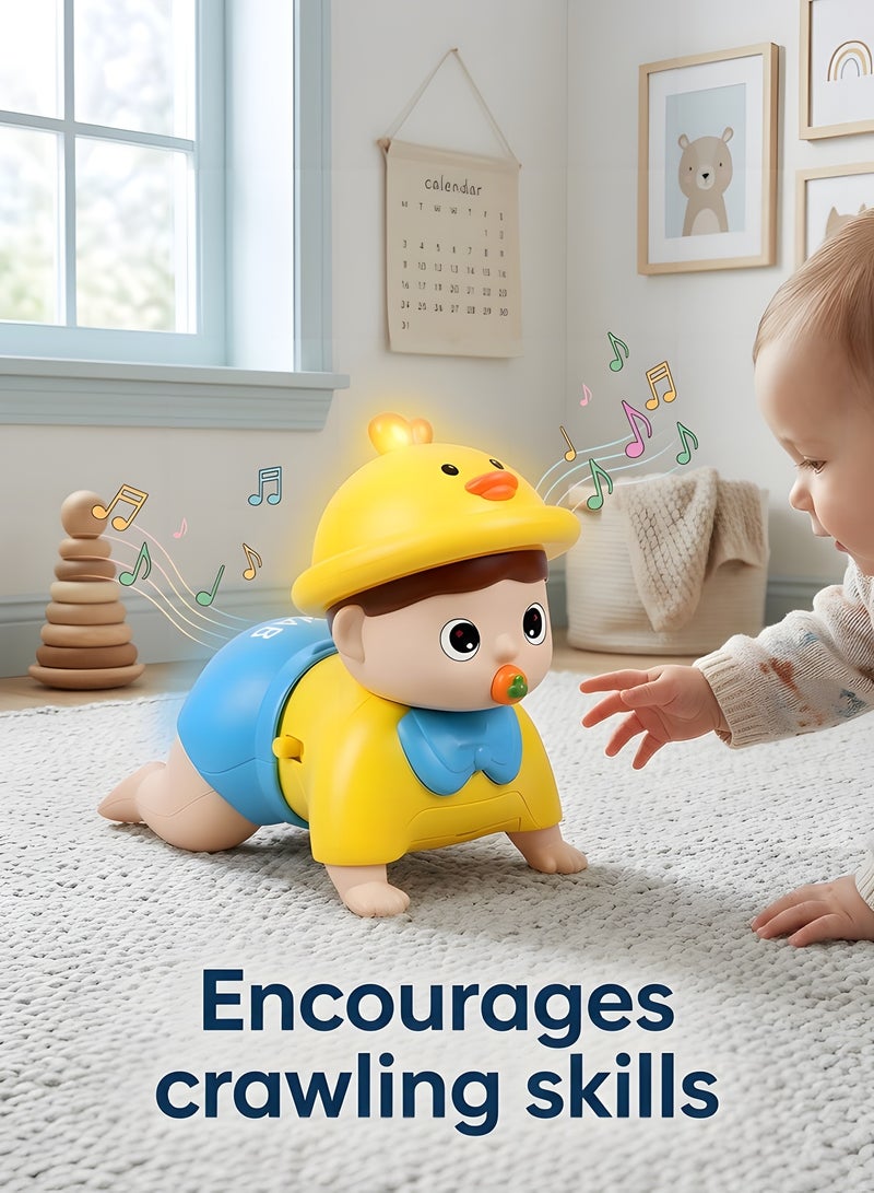 بيوينتي لعب أطفال الزحف 6 إلى 12 شهرًا، لعب أطفال الزحف، ألعاب موسيقية للأطفال الصغار، لعبة تعليمية مبكرة مع ضوء وصوت، ألعاب زحف موسيقية لرضع الأولاد والبنات الصغار - Image 2