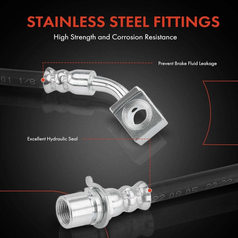 A-Premium Front Right Brake Hydraulic Hose - Image 4