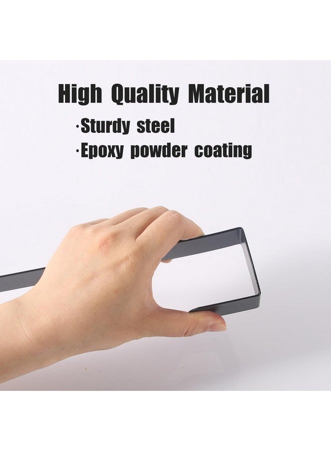 جايم إكسل حامل إكليل الزهور من GameXcel مقاس 12 بوصة للباب الأمامي - خطاف معدني كبير لإكليل الزهور لعيد الميلاد فوق الباب بخطاف واحد، أسود - Image 2