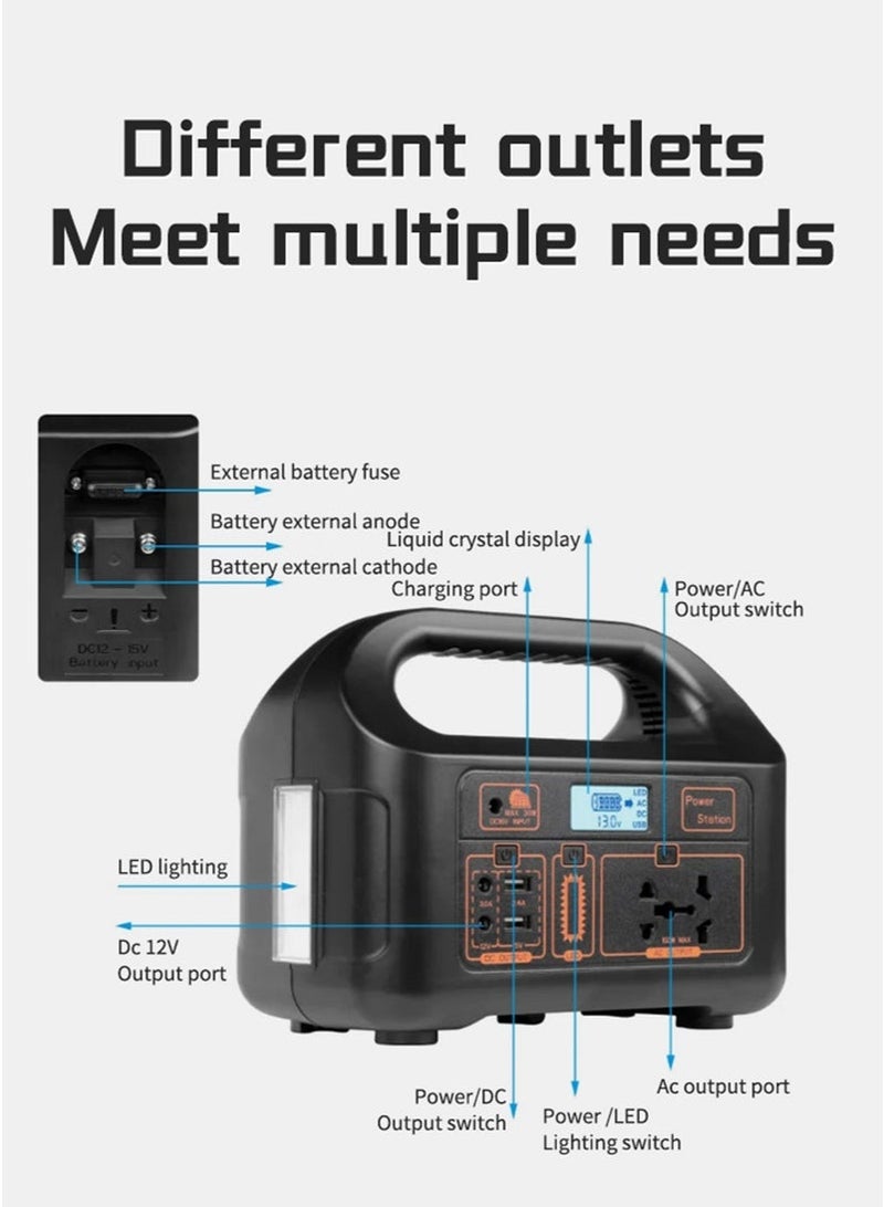 XiuWoo Portable Power Station 220V Eg008pb 150W 122WH 12AH, 150W Solar Generator, Battery Generators for Home Use, Outdoor Camping  Travel and RVs - Image 5
