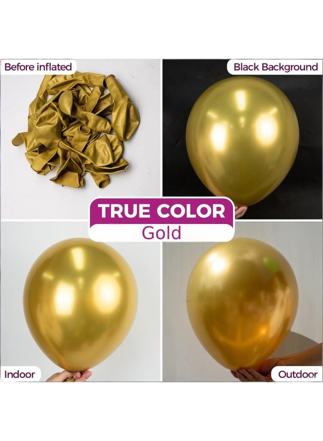 Farahom Black Gold Birthday Party Decorations, 64Pcs Party Decorations Set with Happy Birthday Banner, 12-inch Confetti Balloons, 12-inch Metallic Black Gold Balloons, Heart Star Shape Balloons, Gold Fringe Curtain and Hanging Swirls, Ribbon, Glue Points and Cake Toppers for Girls, Women, Men, Kids - Image 4