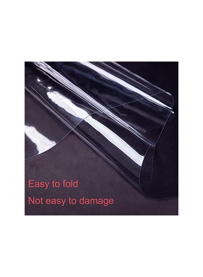 The Bros Waterproofs Canopies - Transparent Plastic Tarpaulin With Grommets, Soft Glass Tarpaulin, Not Easily Deformed, Rainproof And Sunproof, Edge Webbing Reinforcement, Thickness 0.3mm  - Image 4