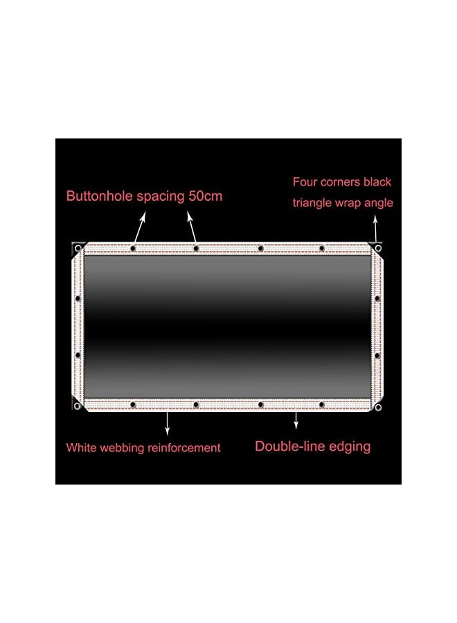 The Bros Waterproofs Canopies - Transparent Plastic Tarpaulin With Grommets, Soft Glass Tarpaulin, Not Easily Deformed, Rainproof And Sunproof, Edge Webbing Reinforcement, Thickness 0.3mm  - Image 3