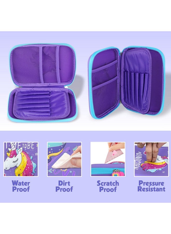 Cable World® New Kids Designer Hardtop Pencil Case for Girls and Women (Multi Color) (Multi Design) - Image 2