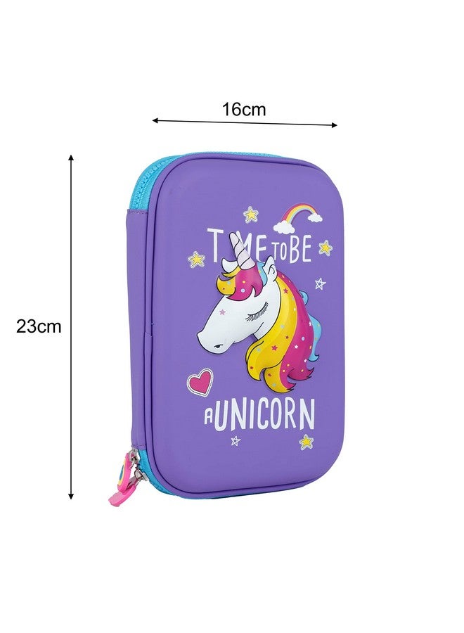 Cable World® New Kids Designer Hardtop Pencil Case for Girls and Women (Multi Color) (Multi Design) - Image 5