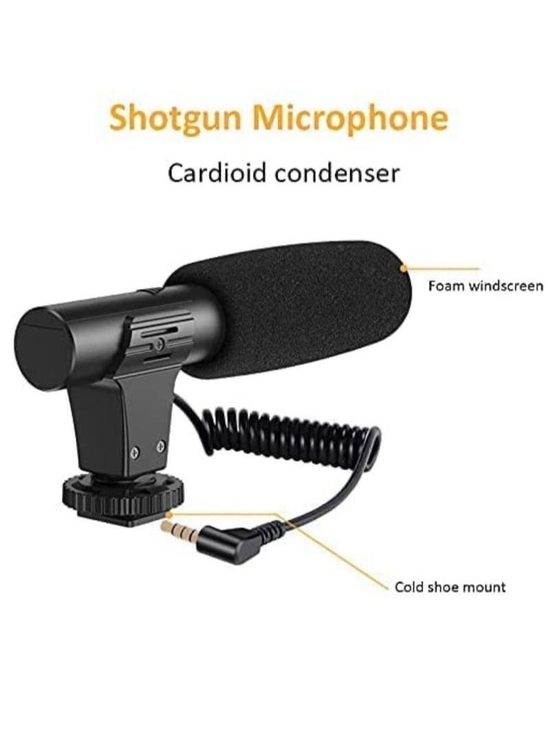 HEXABEX - Video Making Vlog Tripod Kit AY-49 Video Making Vlog Tripod Kit With Microphone and Light - Image 1
