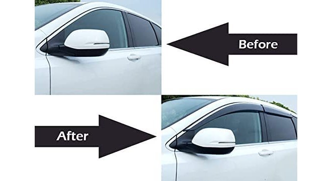 ROYALTECH Premium Non-Breakable Car Window Door Visor/Rain Guard/Wind Deflector Compatible for (Maruti 800) - Image 3