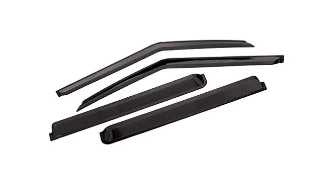 ROYALTECH Premium Non-Breakable Car Window Door Visor/Rain Guard/Wind Deflector Compatible for (Maruti 800) - Image 2