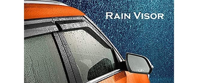 ROYALTECH Premium Non-Breakable Car Window Door Visor/Rain Guard/Wind Deflector Compatible for (Maruti 800) - Image 5