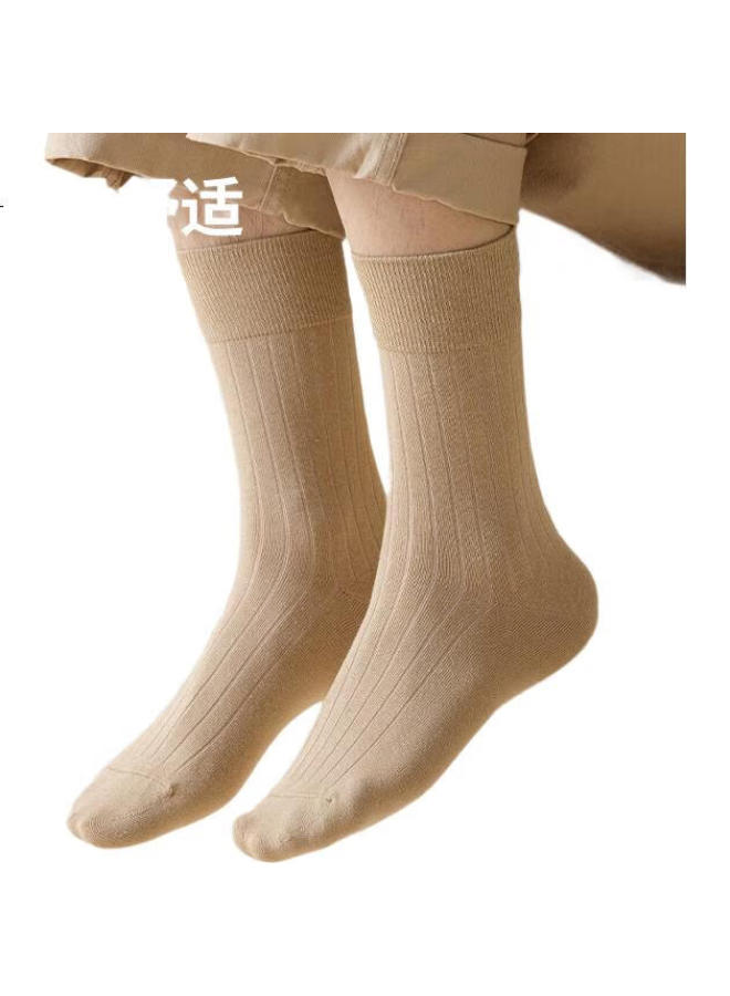 Gujin (Gujin) 5 Pairs Of 7A Antibacterial Socks Men'S Drawstring Mid-Calf Socks Spring Summer Long Socks Men'S Over-The-Calf Socks Summer - Image 3