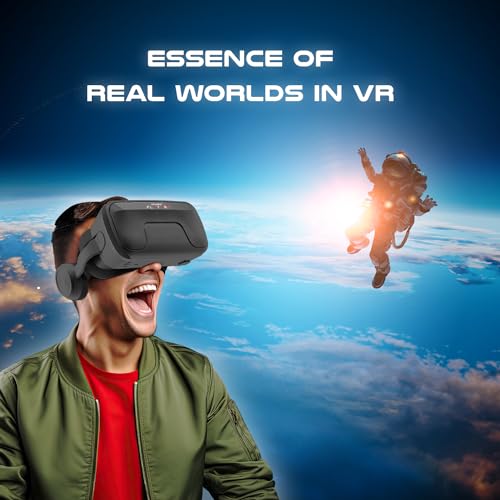 Irusu Play VR Plus VR Headset for mobiles with Headphones,40MM HD Lens, Built in Touch Button and Lens Adjuster (Without Remote) - Image 4