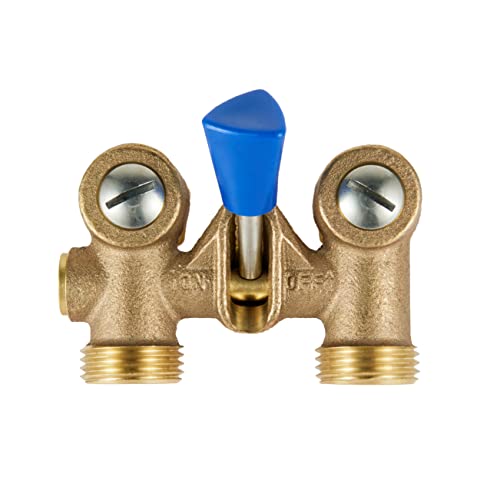 EFIELD Washing Machine Single Lever Shut Off Valve,1/2" Male Pipe Thread × 3/4" Outlet Hose Thread. Brass,(VALVE180) - Image 3
