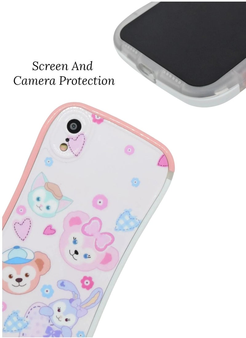 Houmt - iPhone XR Case Cover with Cute Cartoon Design Tough Phone Case Shockproof Protective TPU Compatible with Apple iPhone XR Cover - Image 1